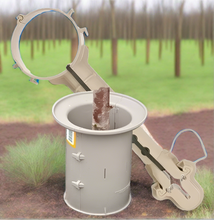 Load image into Gallery viewer, the image shows two plastic ring tools designed to protect &amp; support small trees and plants through their young growth
